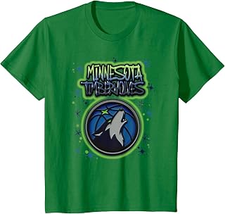 NBA Minnesota Timberwolves Airbrush Logo Unisex , , , Long Sleeve Tee