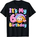 6th Birthday Girl Kawaii Dumpling Anime Birthday Party Unisex , , , Long Sleeve Tee