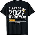 Class of 2027 Senior Year Loading Senior 2027 Graduation Unisex , , , Long Sleeve Tee