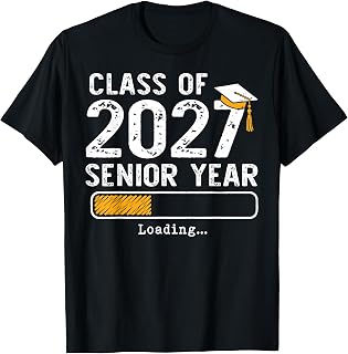Class of 2027 Senior Year Loading Senior 2027 Graduation Unisex , , , Long Sleeve Tee