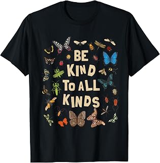 Be Kind to All Kinds Bugs Entomology Insect Lover Design Unisex , , , Long Sleeve Tee