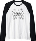 Jumping Spider Nature Art Cute Owner Raglan Baseball Tee Unisex , , , Long Sleeve Tee