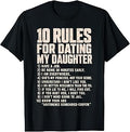 10 Rules for Dating My Daughter Protective Dad Unisex , , , Long Sleeve Tee