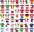 2026 World Cup Soccer Jersey Flag Bunting Banner 50 Pcs International Country String Flags Garland Merchandise for Sports Themed Parties Olympic Celebrations Decorations(Not among the top 48 teams）