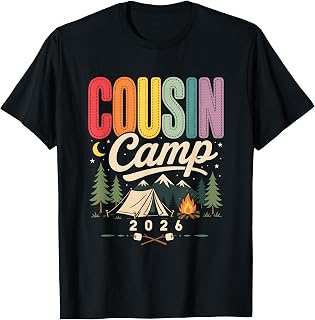 Cousin Camp 2026 Camping Family Reunion Outdoor Adventure Unisex , , , Long Sleeve Tee