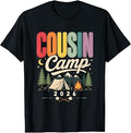 Cousin Camp 2026 Camping Family Reunion Outdoor Adventure Unisex , , , Long Sleeve Tee
