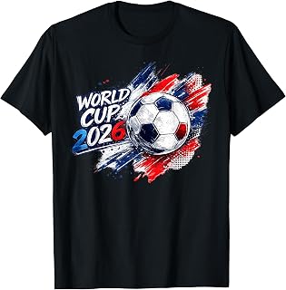 Soccer - World Cup WM 2026, Blue/red Unisex , , , Long Sleeve Tee