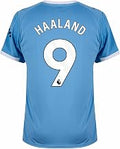 Haaland Man City Home Men’s Soccer Jersey Fan Version Short Sleeve Shirt for Game Day, Training, or Casual Wear 2025/26
