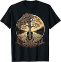 Acoustic Guitar Tree by the Lake Roots Nature Music Unisex , , , Long Sleeve Tee