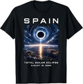 Spain Sky Total Solar Eclipse Cosmic Event 12 August 2026 Unisex , , , Long Sleeve Tee