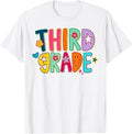 Back to School Third Grade First Day Preppy Smile Face Kids Unisex , , , Long Sleeve Tee