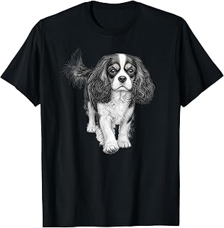 Cavalier King Charles Spaniel Dog Art Unisex , , , Long Sleeve Tee
