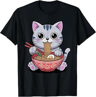 Cute Ramen Design for Men Women Kids Noodles Ramen Lovers Unisex , , , Long Sleeve Tee