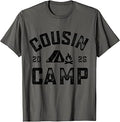 Retro Cousin Camp 2026 Camping Crew Family Vacation Campfire Unisex , , , Long Sleeve Tee