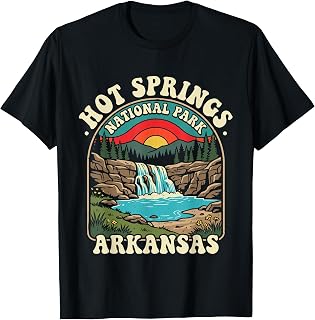 Hot Springs National Park Arkansas Vintage Design Unisex , , , Long Sleeve Tee