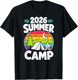 Group Matching Retro Camping Adventure Summer Camp 2026 Unisex , , , Long Sleeve Tee