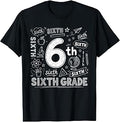 Typography 6th Grade Back to School Hello Sixth Grade Funny Unisex , , , Long Sleeve Tee