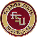 Florida State University Metal 3D Team Emblem by FANMATS – All Weather Decal for Indoor/Outdoor - Easy Peel & Stick Installation on Vehicle, Cooler, Locker - Unique Gift for NCAA Football Fan