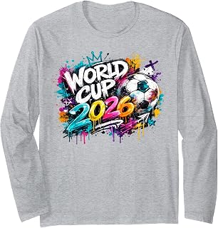 Soccer - World Cup WM 2026 Graffiti Long Sleeve Unisex , , , Long Sleeve Tee