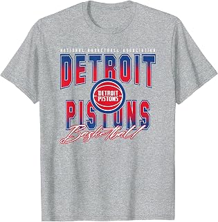 NBA Official Detroit Pistons Fade Out Unisex , , , Long Sleeve Tee