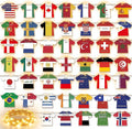 2026 World Cup Decorations with LED String Lights, 49 Countries Soccer Jersey Flag Banner Garland, Lighted Soccer Party Decorations for Watch Party, Bar, Home, Game Room, Sports Fan Decor