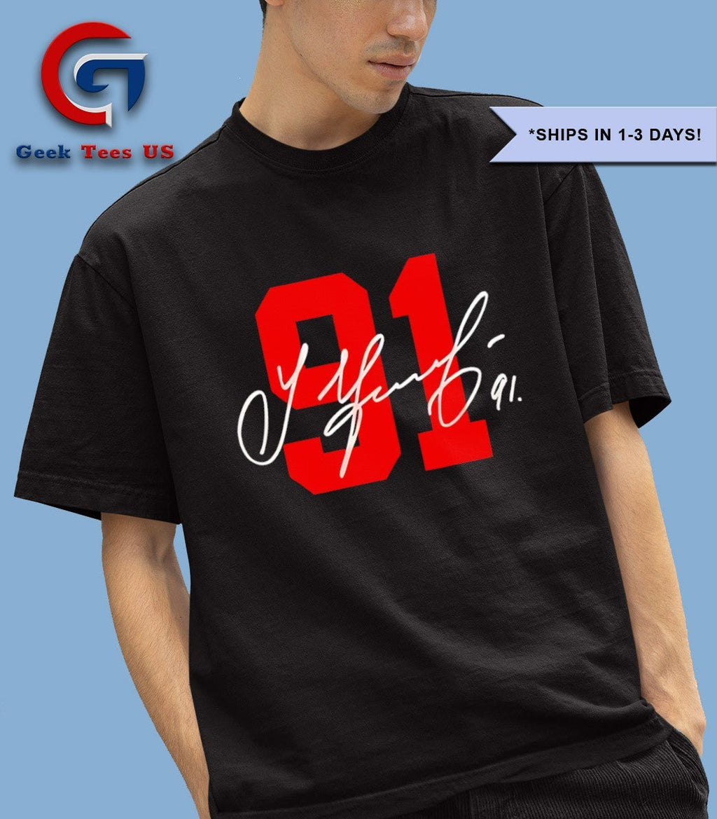 91 Sergei Fedorov Detroit Red Wings hockey signature shirt Unisex , , , Long Sleeve Tee
