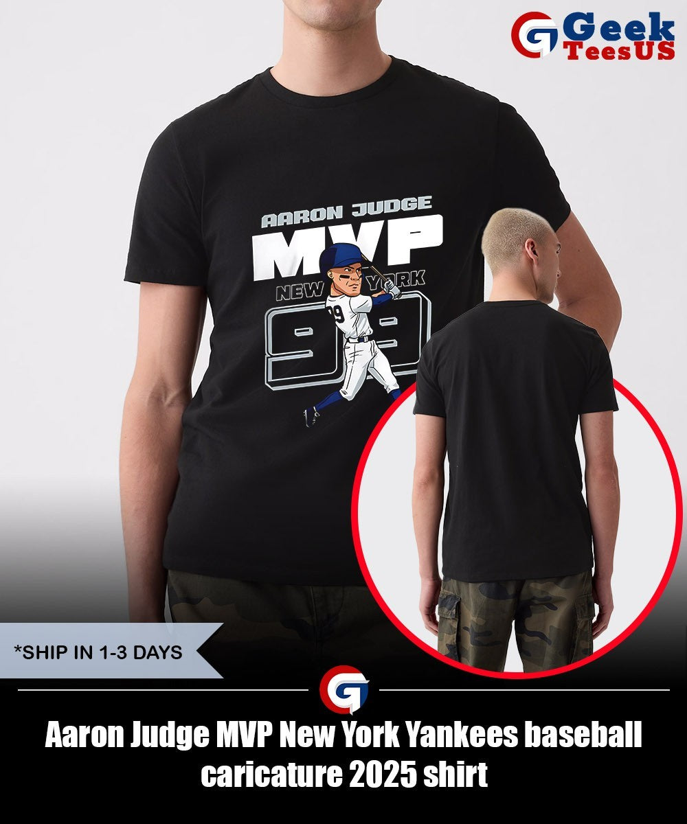 Aaron Judge MVP New York Yankees baseball caricature 2025 shirt Unisex , , , Long Sleeve Tee