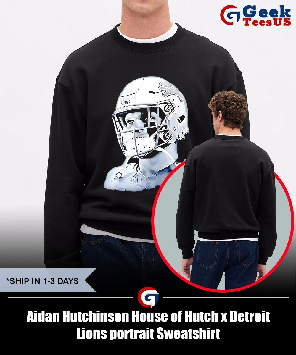 Aidan Hutchinson House of Hutch x Detroit Lions portrait shirt Unisex , , , Long Sleeve Tee