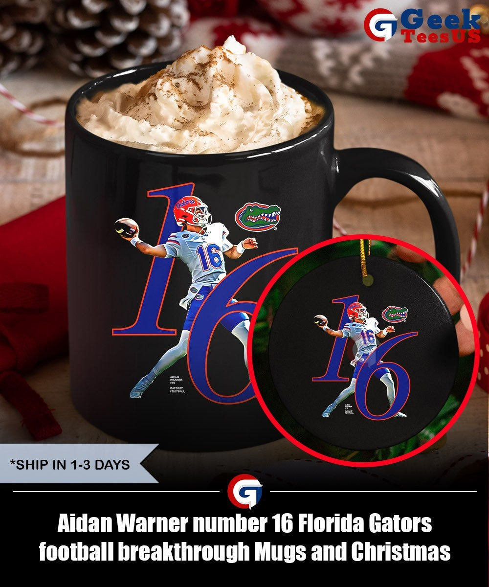 Aidan Warner number 16 Florida Gators football breakthrough shirt Unisex , , , Long Sleeve Tee