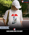 Alba Albino blue eyes shirt Unisex , , , Long Sleeve Tee