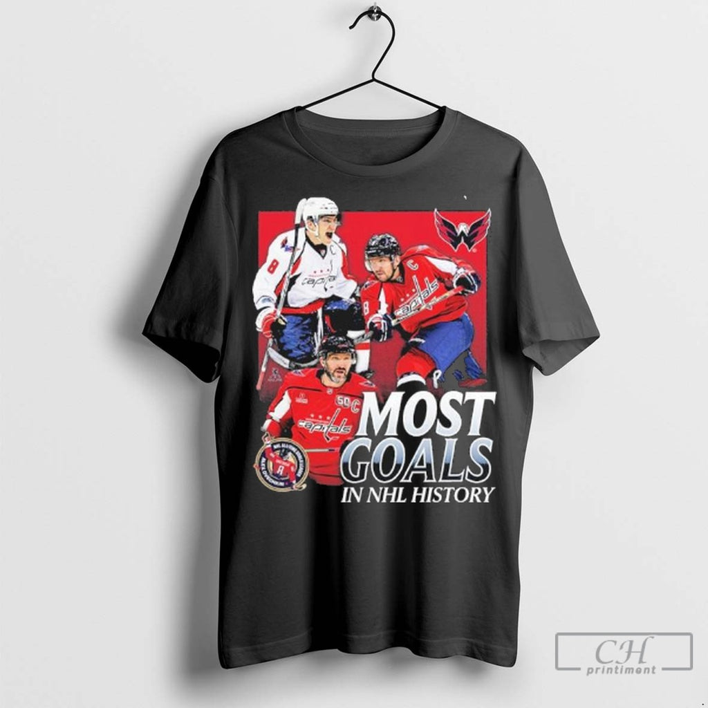 Alexander Ovechkin Washington Capitals Most Goals Evolution Of 895 T Shirt Jpg