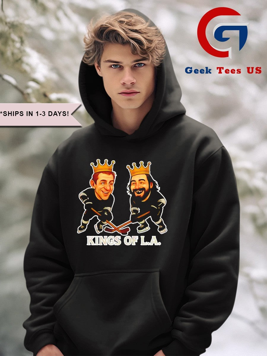 Anze Kopitar and Drew Doughty Kings Of L.A. Hockey caricatures shirt Unisex , , , Long Sleeve Tee