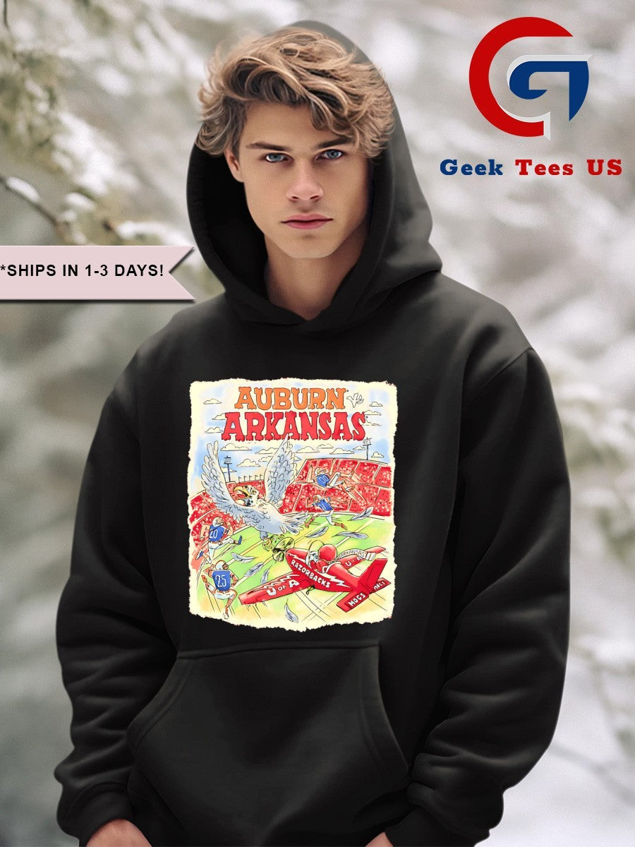 Arkansas Razorbacks vs Auburn Tigers Game Day 2025 shirt Unisex , , , Long Sleeve Tee