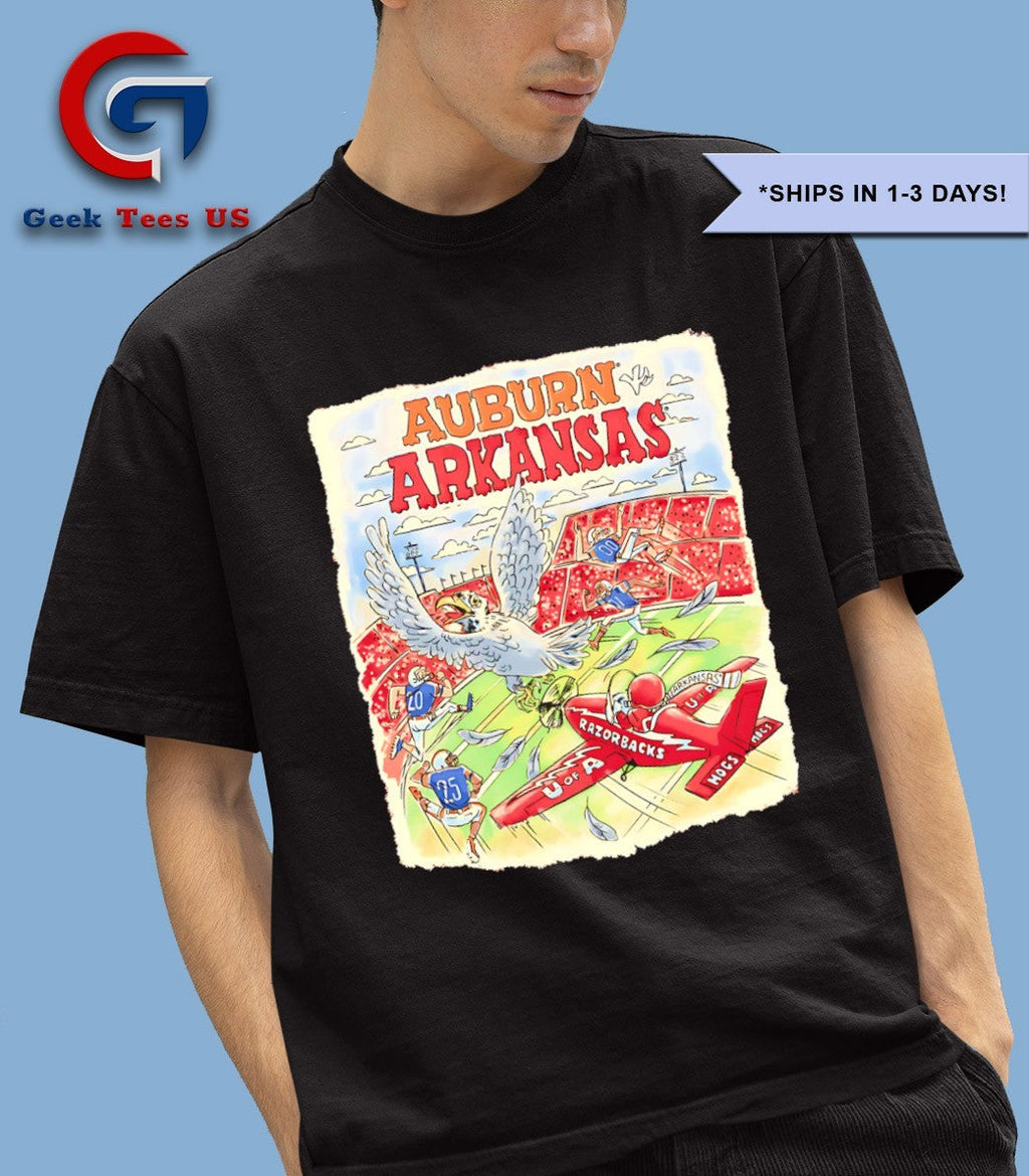 Arkansas Razorbacks vs Auburn Tigers Game Day 2025 shirt Unisex , , , Long Sleeve Tee