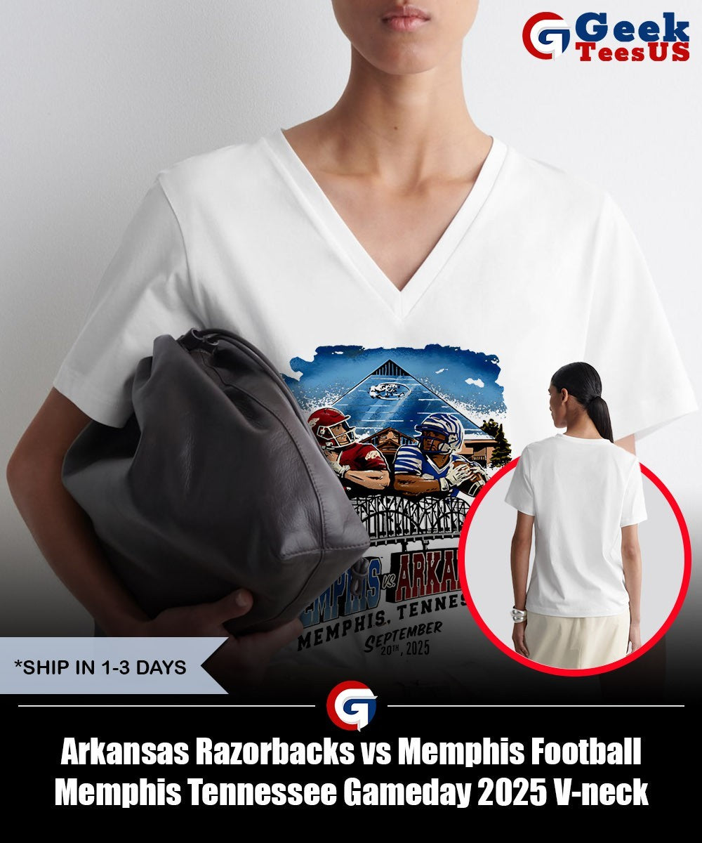 Arkansas Razorbacks vs Memphis Football Memphis Tennessee Gameday 2025 shirt Unisex , , , Long Sleeve Tee