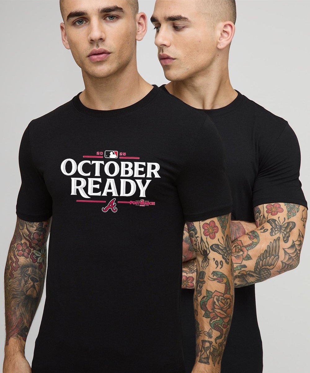 Atlanta Braves 2025 October Ready MLB Postseason logo shirt Unisex , , , Long Sleeve Tee