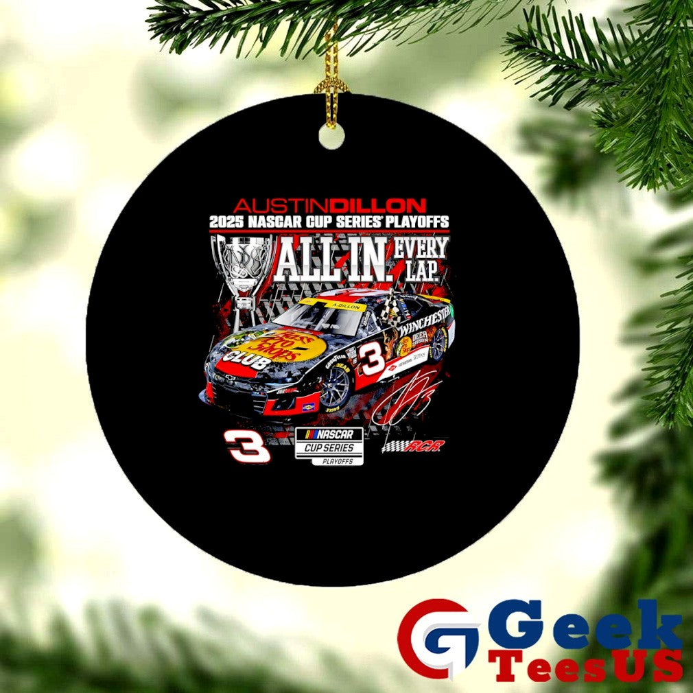 Austin Dillon 2025 NASCAR Cup Series Playoffs signature shirt Unisex , , , Long Sleeve Tee