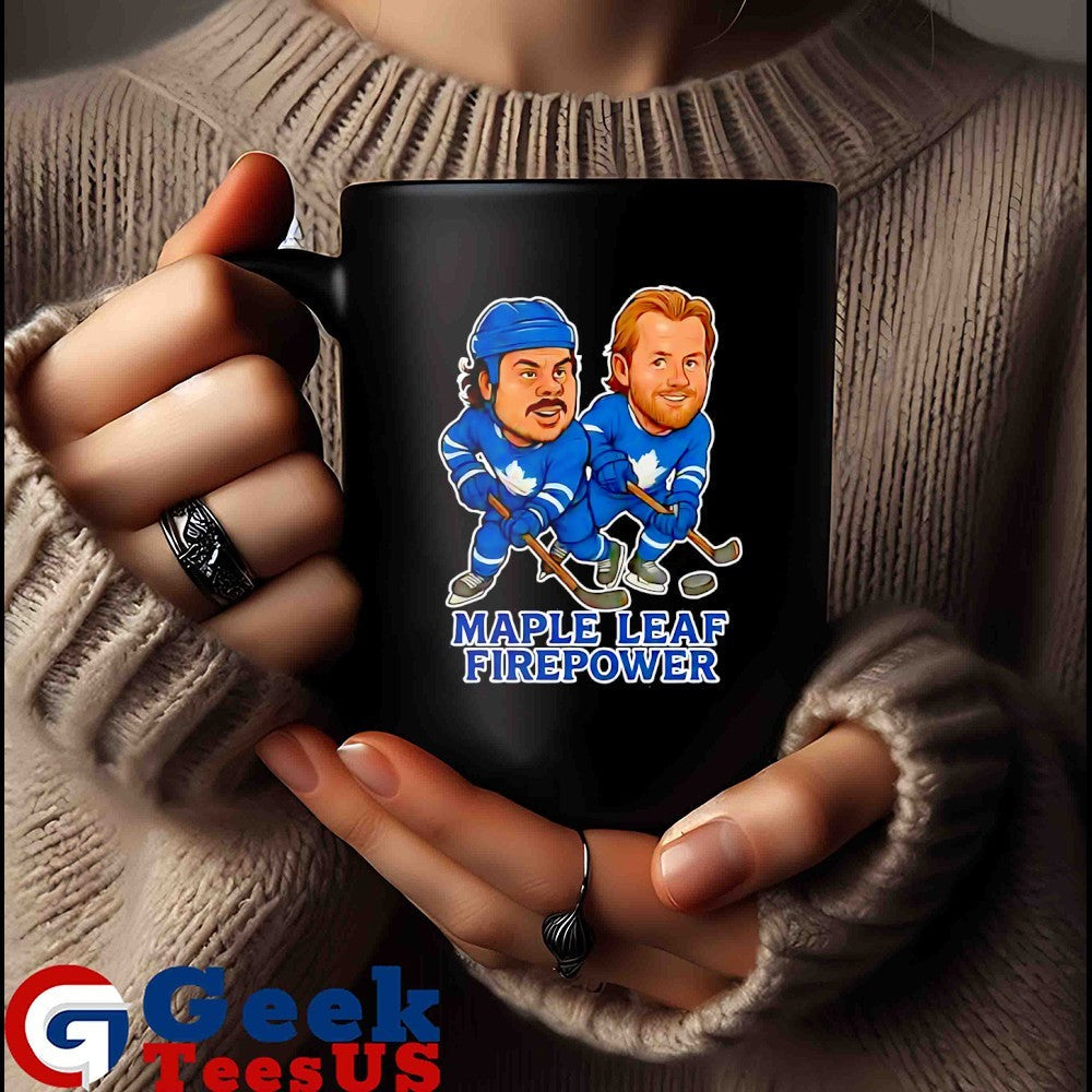 Auston Matthews and William Nylander Maple Leaf Firepower Hockey caricatures shirt Unisex , , , Long Sleeve Tee