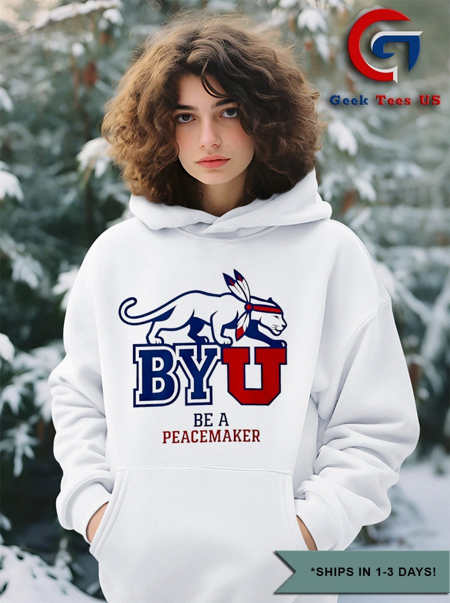 BYU be a Peacemaker logo shirt Unisex , , , Long Sleeve Tee