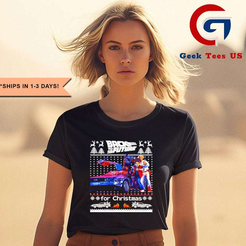 Back To The Future ugly Christmas shirt Unisex , , , Long Sleeve Tee