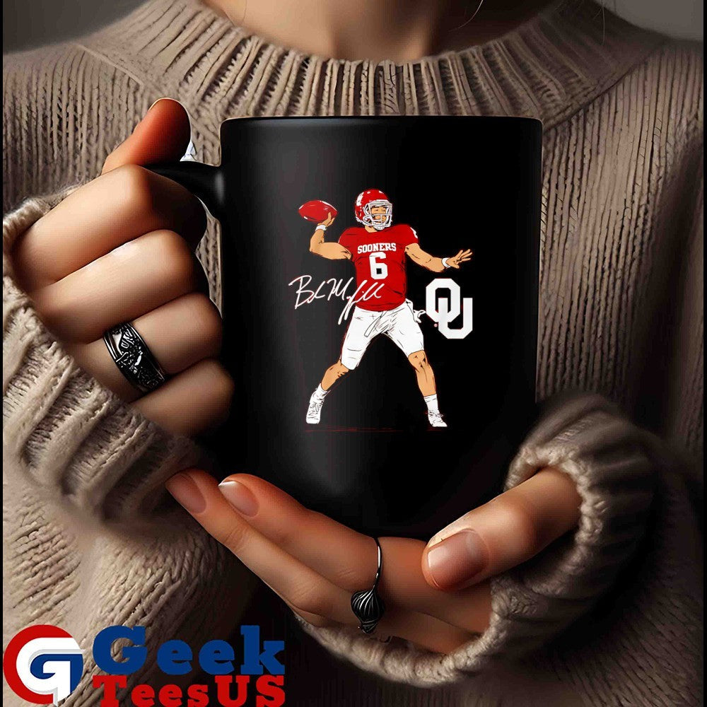 Baker Mayfield Oklahoma Sooners football superstar pose signature shirt Unisex , , , Long Sleeve Tee