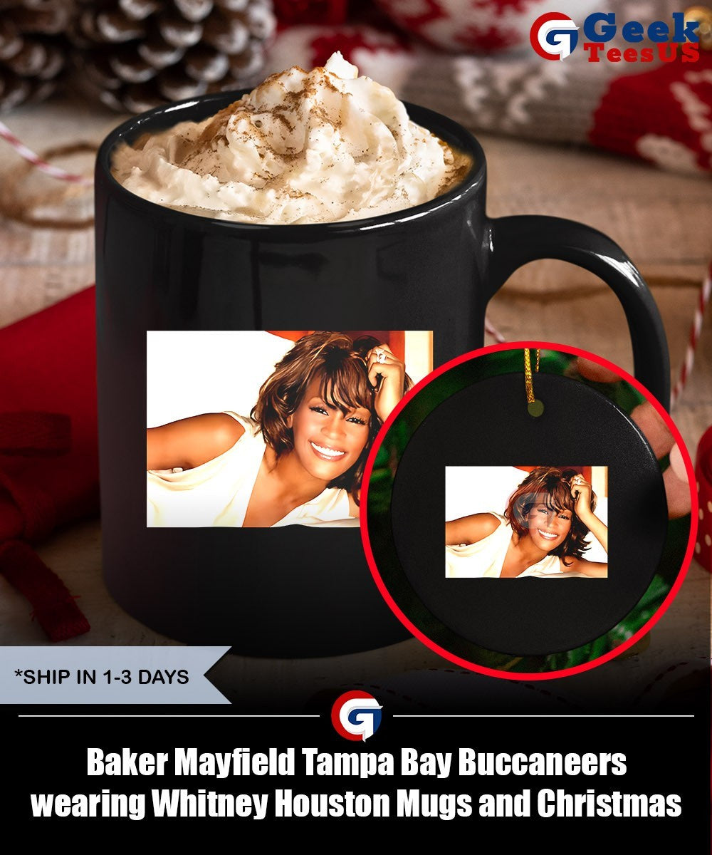 Baker Mayfield Tampa Bay Buccaneers wearing Whitney Houston shirt Unisex , , , Long Sleeve Tee