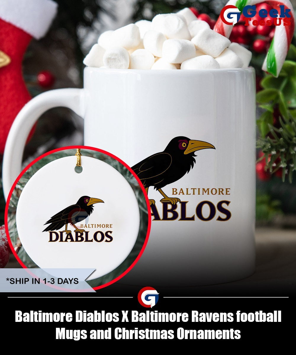 Baltimore Diablos X Baltimore Ravens football shirt Unisex , , , Long Sleeve Tee