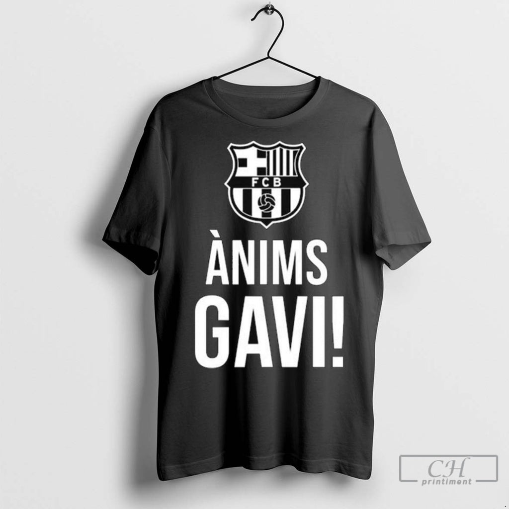Barcelona Anims Gavi Support 2025 Long Sleve T Shirt Jpg