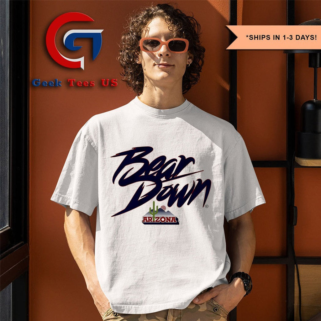 Bear Down Arizona Wildcats Bear Down Cactus shirt Unisex , , , Long Sleeve Tee