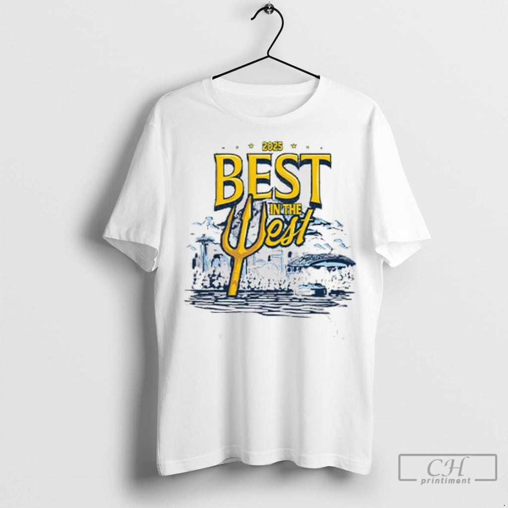 Best In The West 2025 Seattle Mariners Ladies T Shirt Jpg