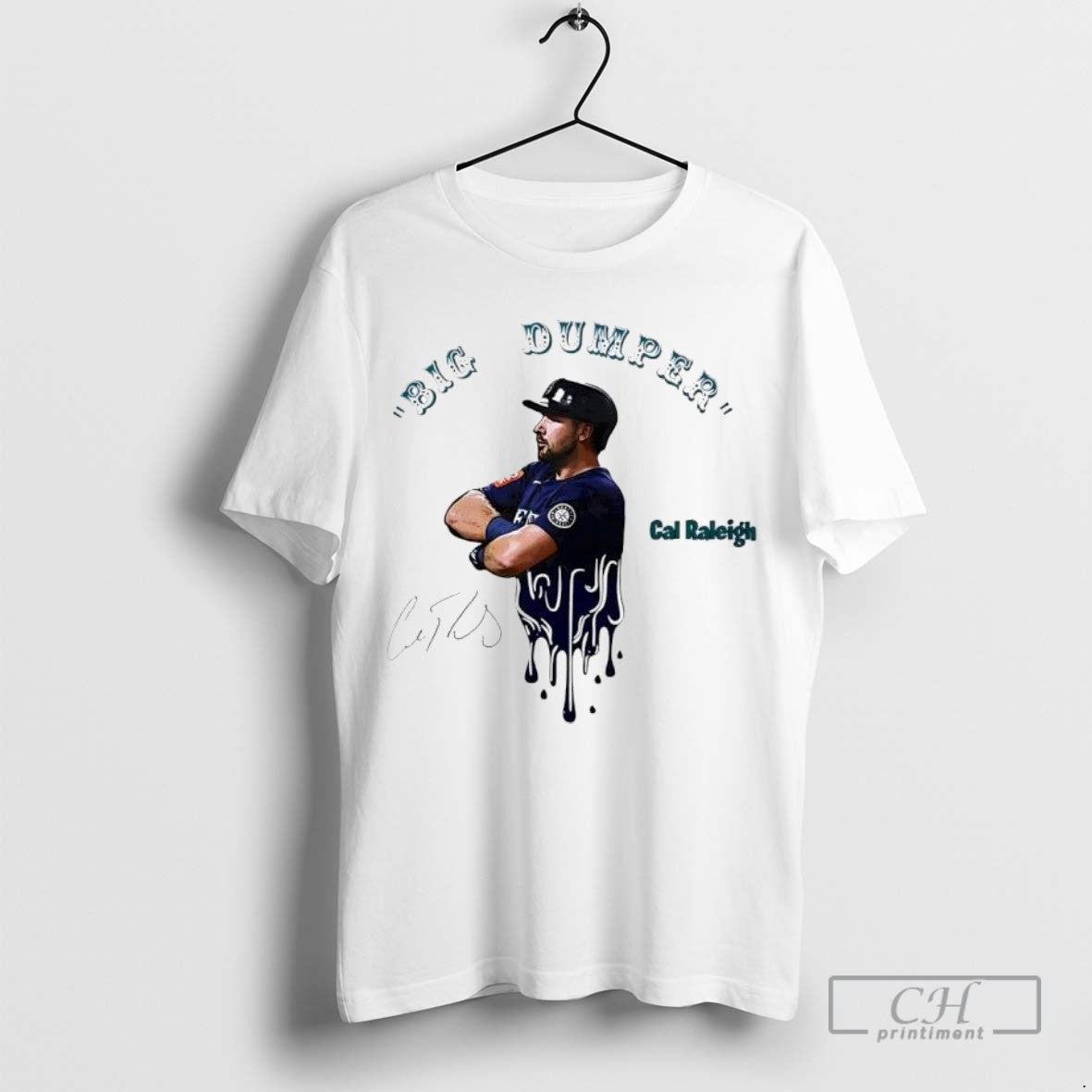 Big Dumper Cal Raleigh Signature Seattle Mariners Graphic Ladies