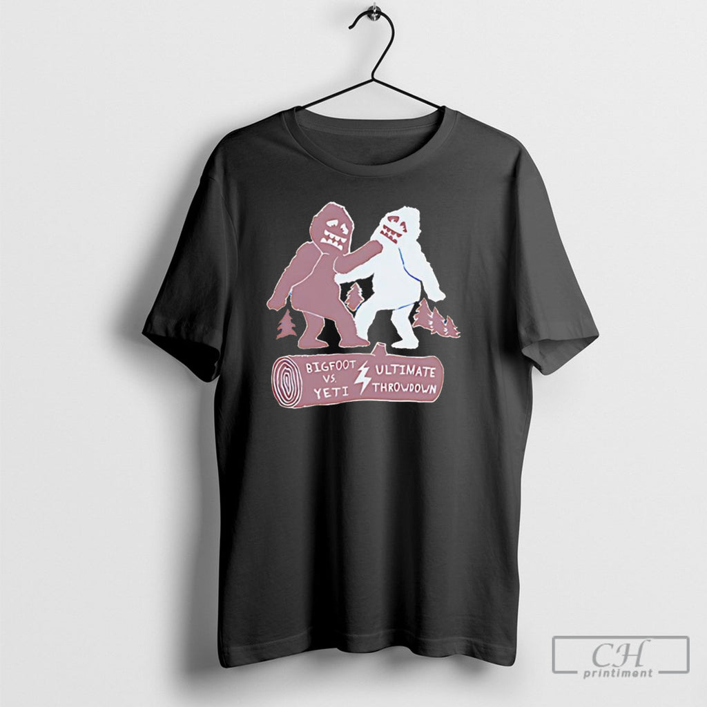 Bigfoot Vs Yeti Ultimate Throwdown Shirts