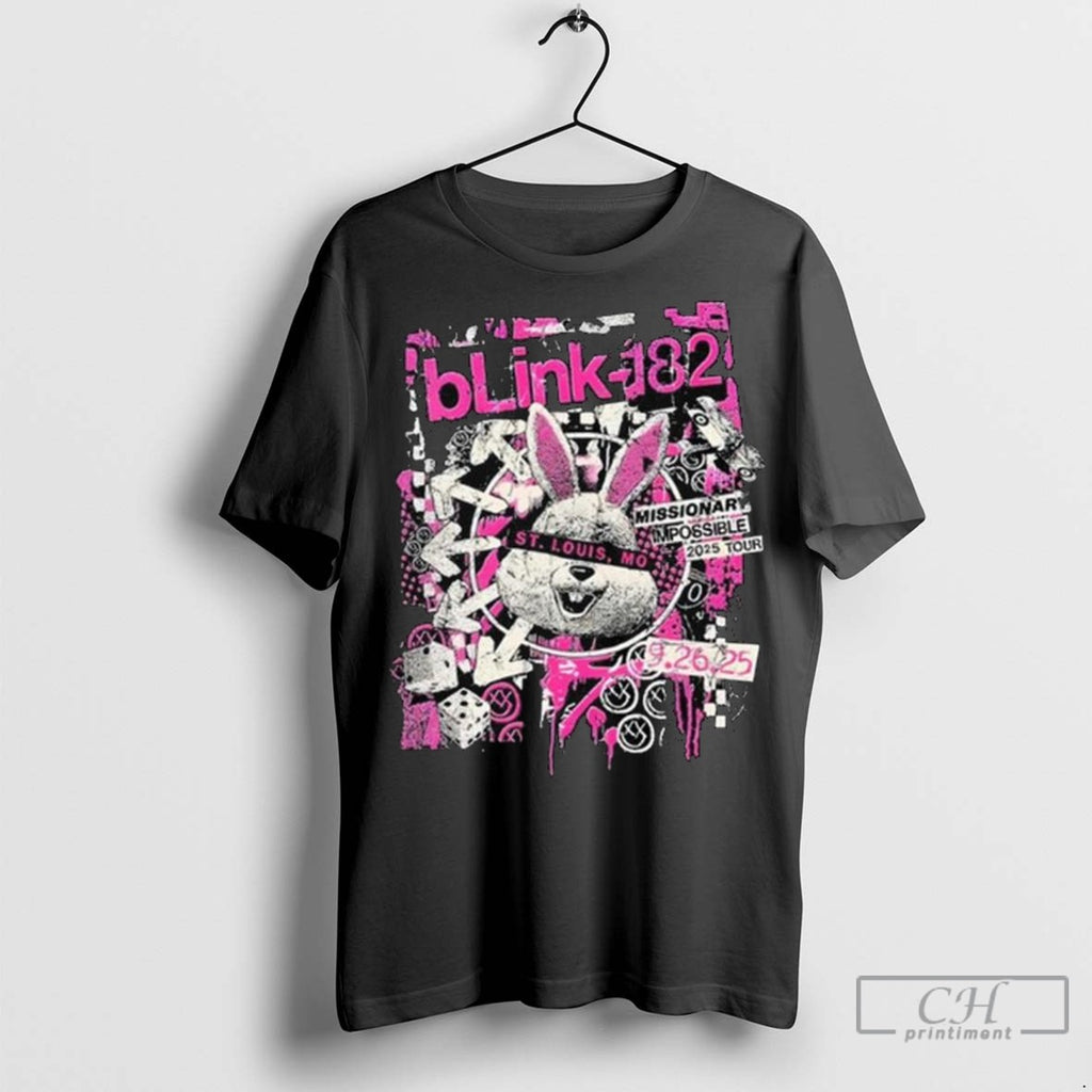 Blink 182 St Louis Mo Concert 2025 Long Sleve T Shirt Jpg