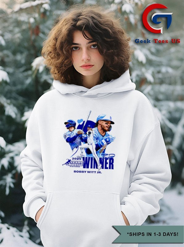 Bobby Witt Jr. Kansas City Royals 2025 MLBPAA Heart and Hustle Award winner signature shirt